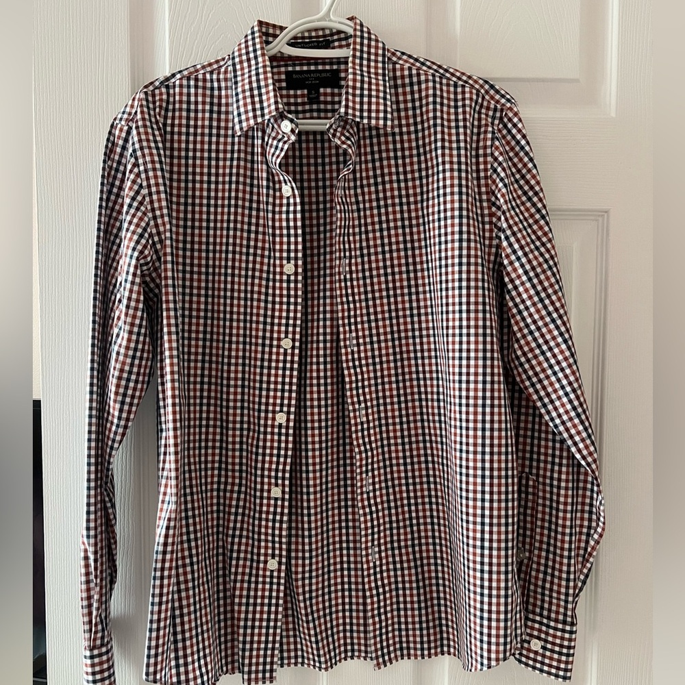 Banana republic untucked non iron shirt
